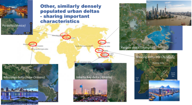 other similarly densely populated urban deltas
